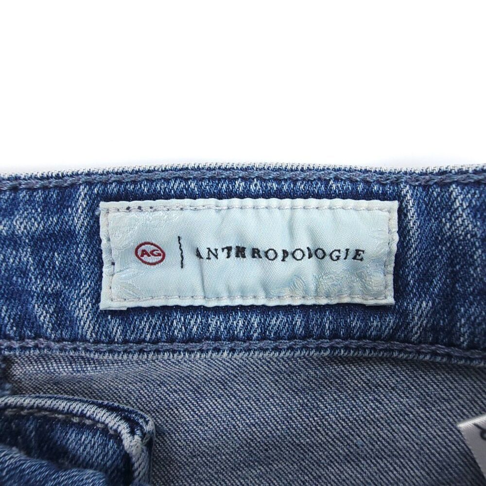 ADRIANO GOLDSCHMIED Anthropologie High Rise Ankle Slim Straight Slit Jeans 25 - Picture 9 of 10